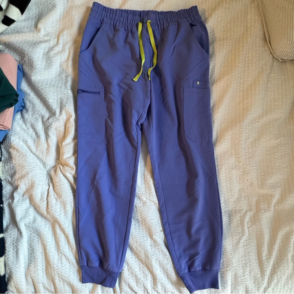FIGS High Waisted Uman Relaxed Jogger Scrub Pant- Purple